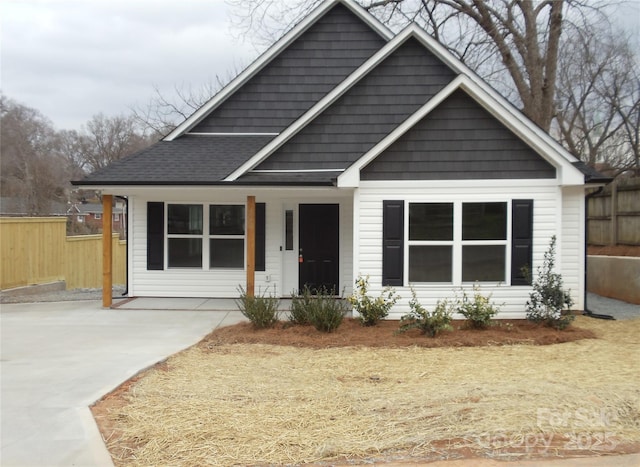 view of front of home