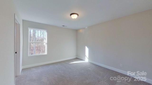 view of carpeted empty room