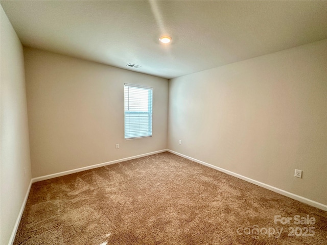 view of carpeted empty room