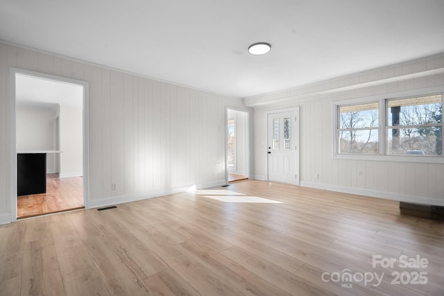 interior space featuring light hardwood / wood-style floors