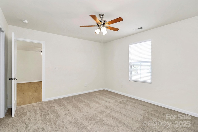 view of carpeted empty room