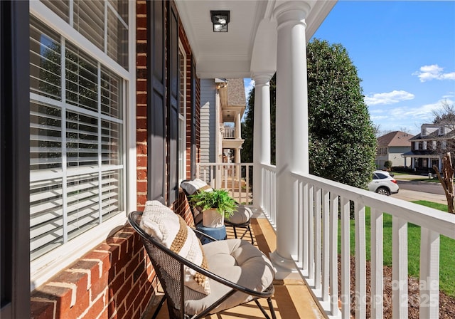 view of balcony