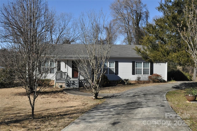 view of ranch-style home