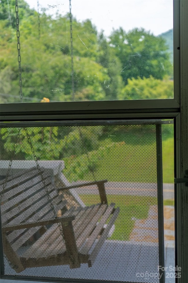 interior space featuring a balcony