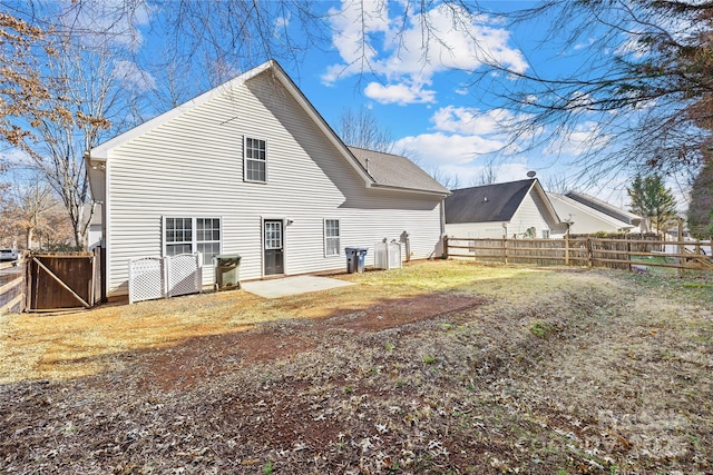 back of property featuring a patio area