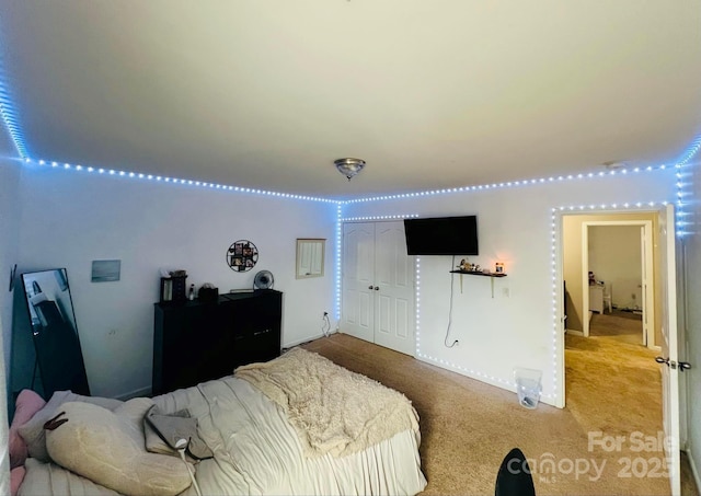 bedroom with carpet flooring