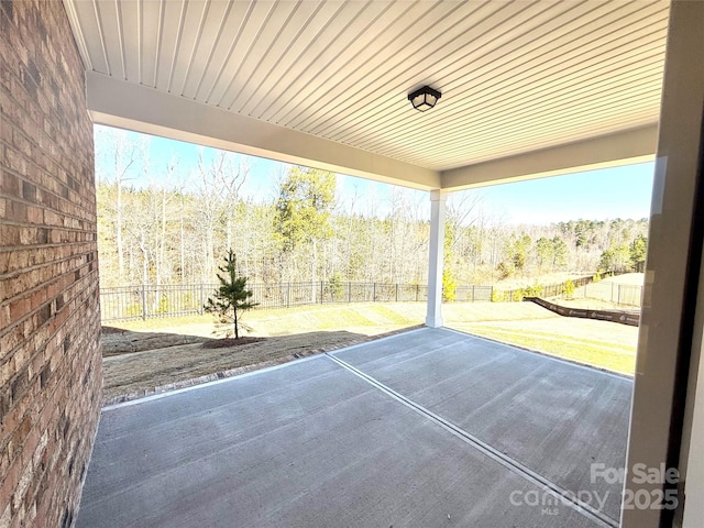 view of patio / terrace featuring a fenced backyard