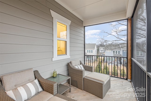 view of sunroom / solarium