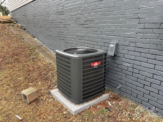 exterior details featuring central AC unit