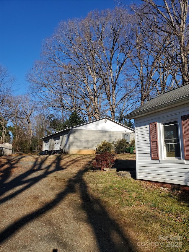 view of side of property