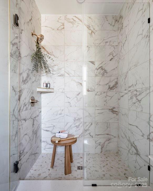 bathroom with walk in shower