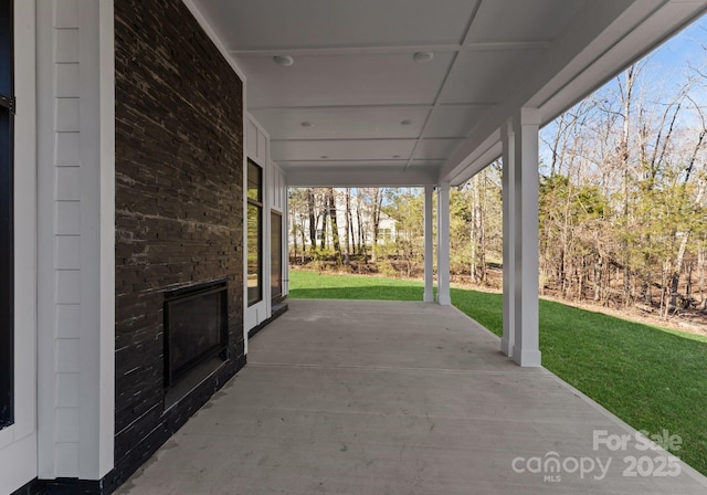 view of patio / terrace with a porch