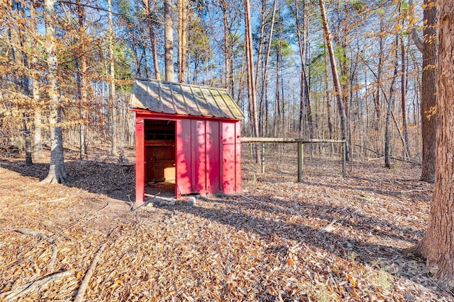 view of outdoor structure