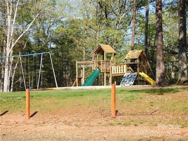 view of jungle gym