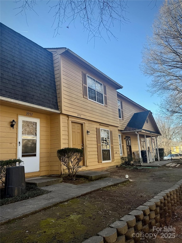 view of back of property