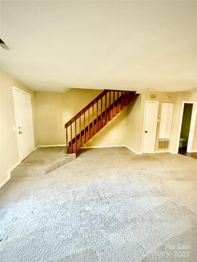 living room featuring carpet floors