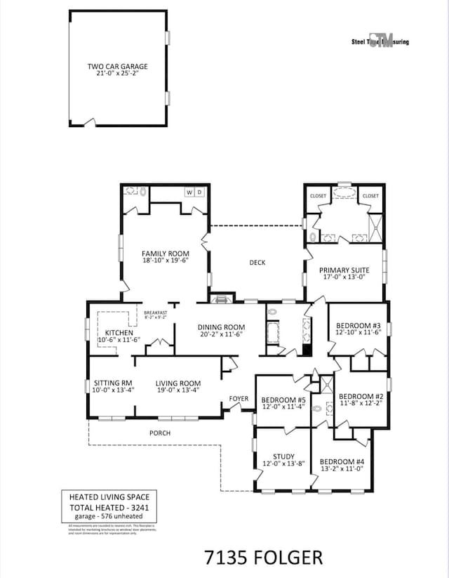 7135 Folger Dr, Charlotte, NC 28270 - home floor plan