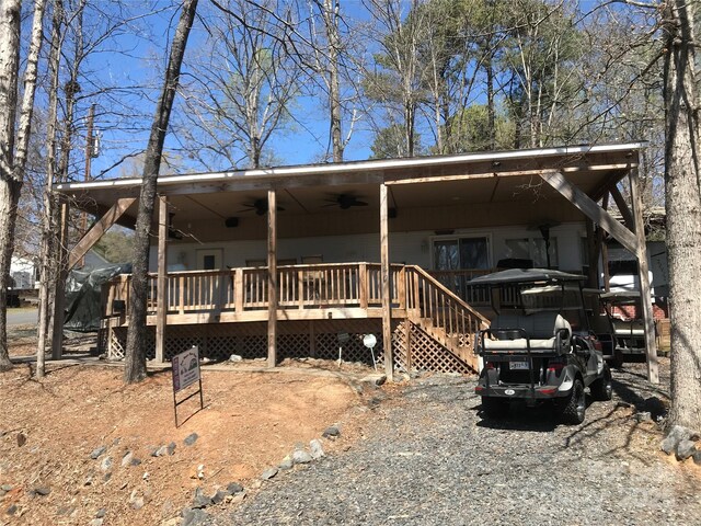 140 Landlubber Trl Unit H73, Mount Gilead, NC 27306 - manufactured / mobile home with a deck and a ceiling fan