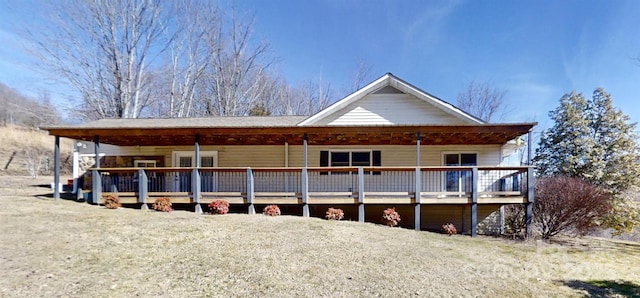 exterior space with a deck