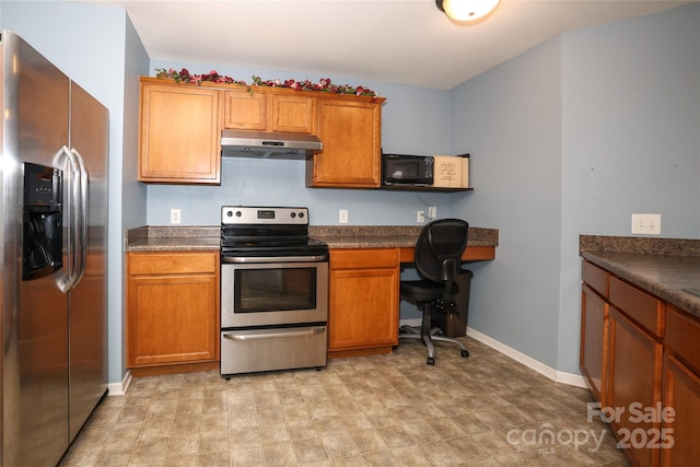 kitchen with stainless steel appliances