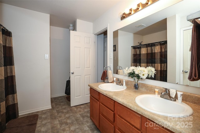 bathroom featuring vanity