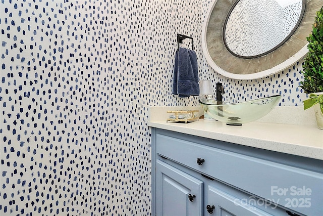 bathroom with vanity