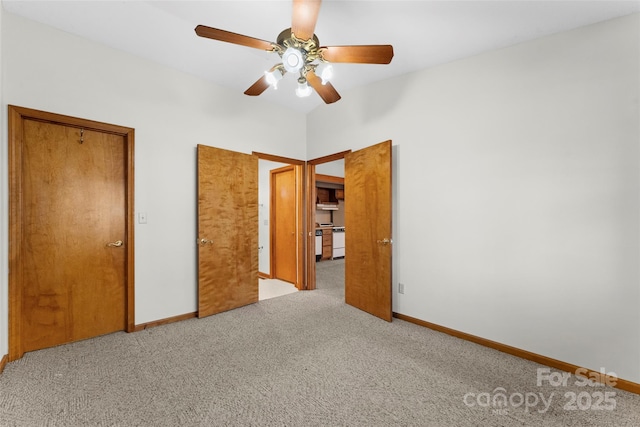 550 Kinross Dr, Flat Rock, NC 28731 - unfurnished bedroom featuring ceiling fan and light colored carpet