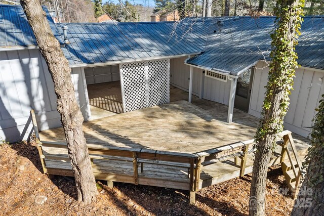 550 Kinross Dr, Flat Rock, NC 28731 - view of wooden terrace