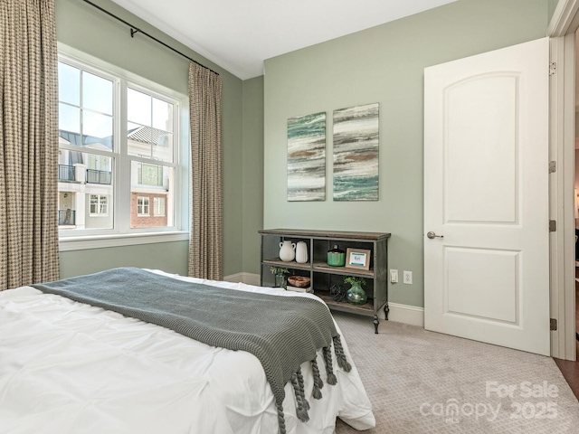 bedroom featuring carpet flooring