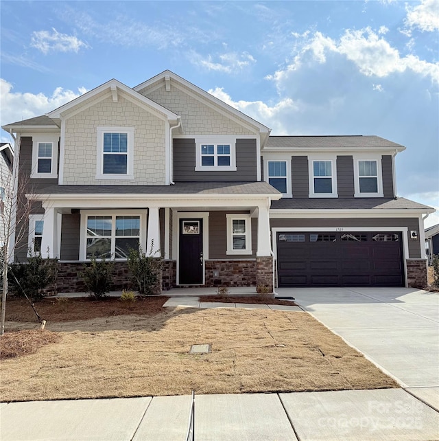 view of front of home featuring a garage