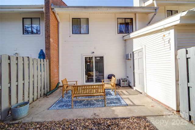 back of house featuring a patio