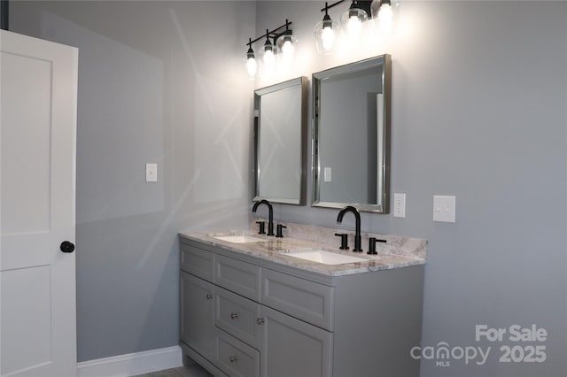 bathroom with vanity