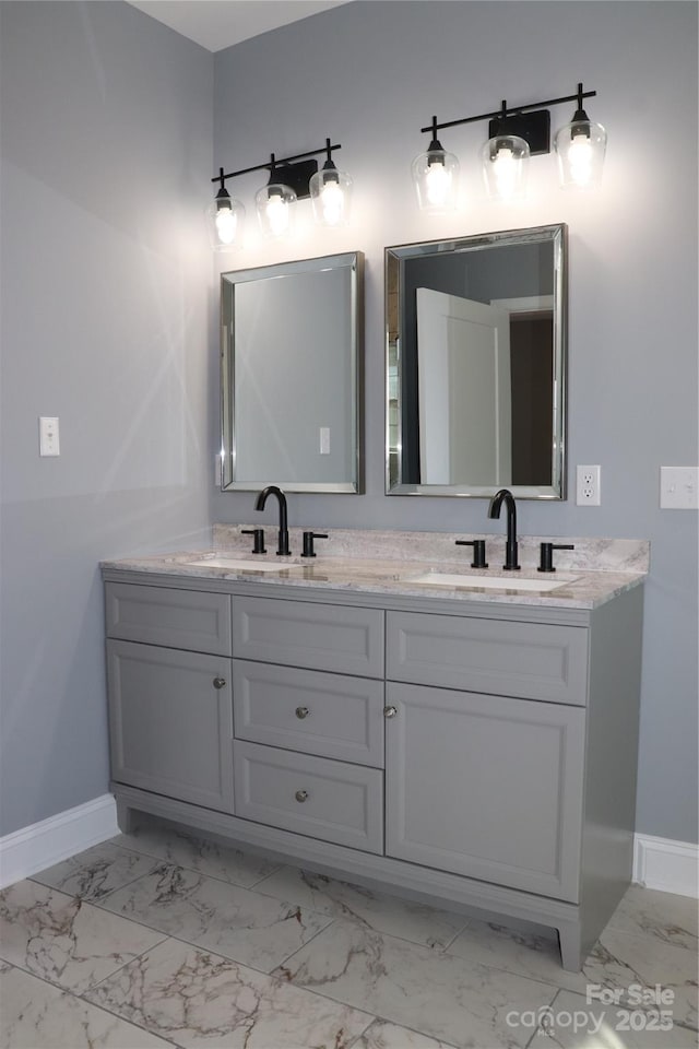 bathroom with vanity