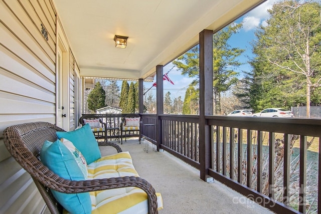 view of balcony