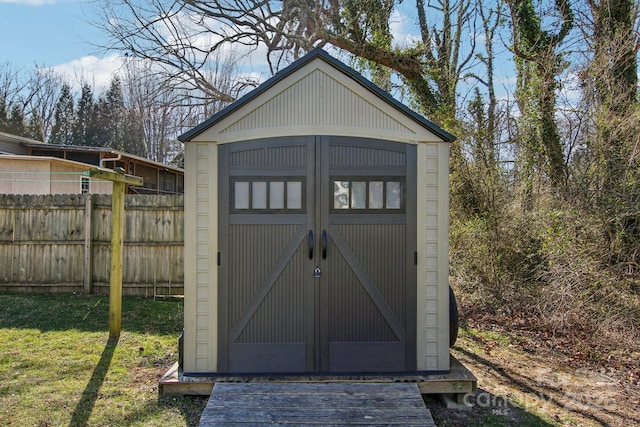 view of outbuilding