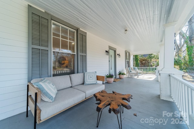 view of patio / terrace with a porch