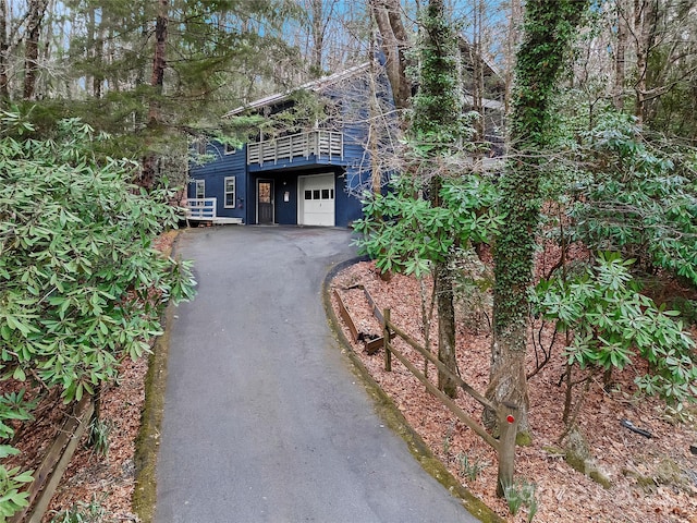 view of front of property with a sunroom