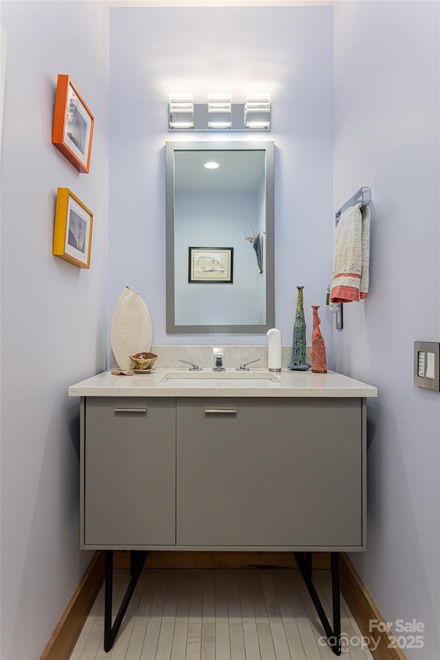 bathroom featuring vanity