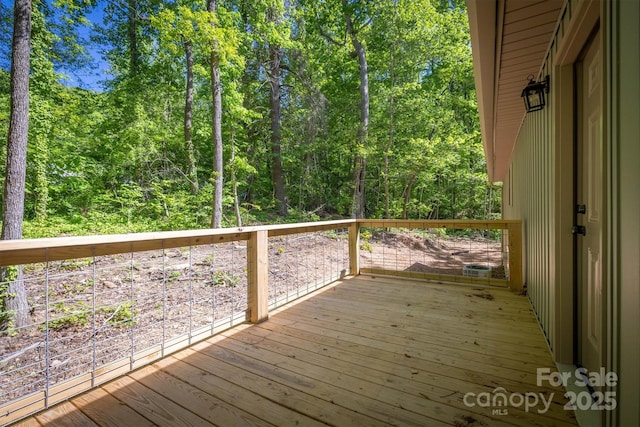 3161 Morganton Furniture Rd, Valdese, NC 28690 - deck with a wooded view