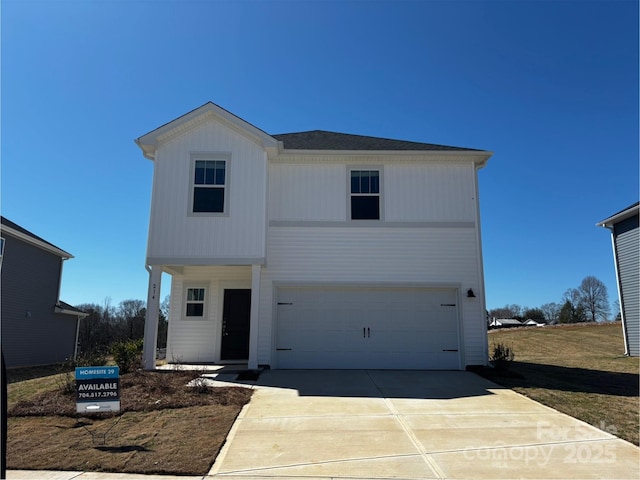 214 Alden Ct, Shelby, NC 28152 - view of front of home with concrete driveway and a garage