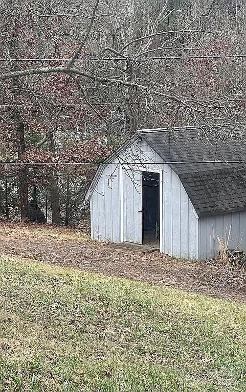 view of shed