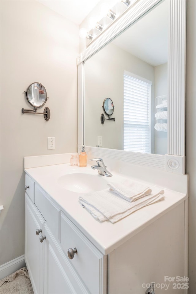 bathroom featuring vanity