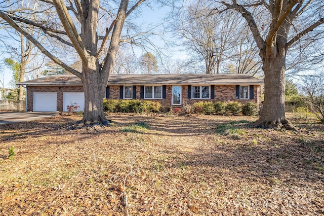 ranch-style house with a garage