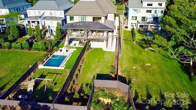 birds eye view of property featuring a residential view