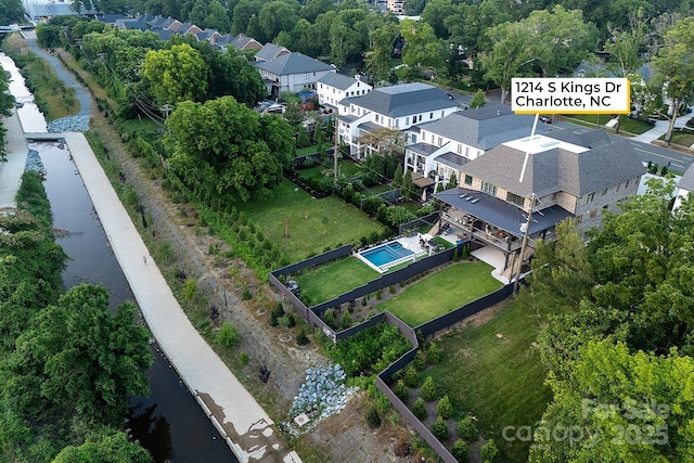 1214 S Kings Dr Unit A, Charlotte, NC 28207 - drone / aerial view of a large body of water