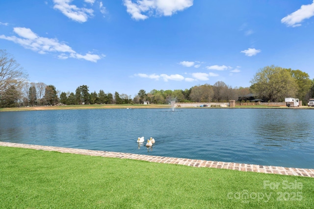 view of water feature