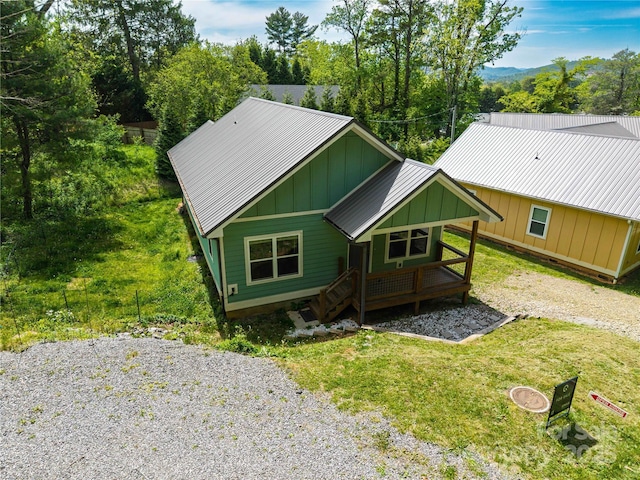335 Rosscraggon Rd, Arden, NC 28704 - exterior space featuring board and batten siding and metal roof