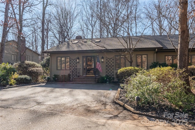 view of ranch-style home