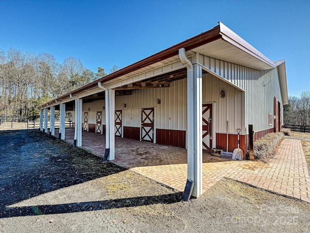 view of stable