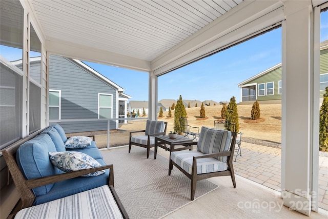 view of sunroom / solarium